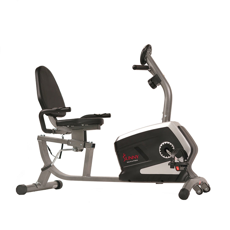 Magnetic Recumbent Exercise Bike, 300 lb Capacity Adjustable Seat