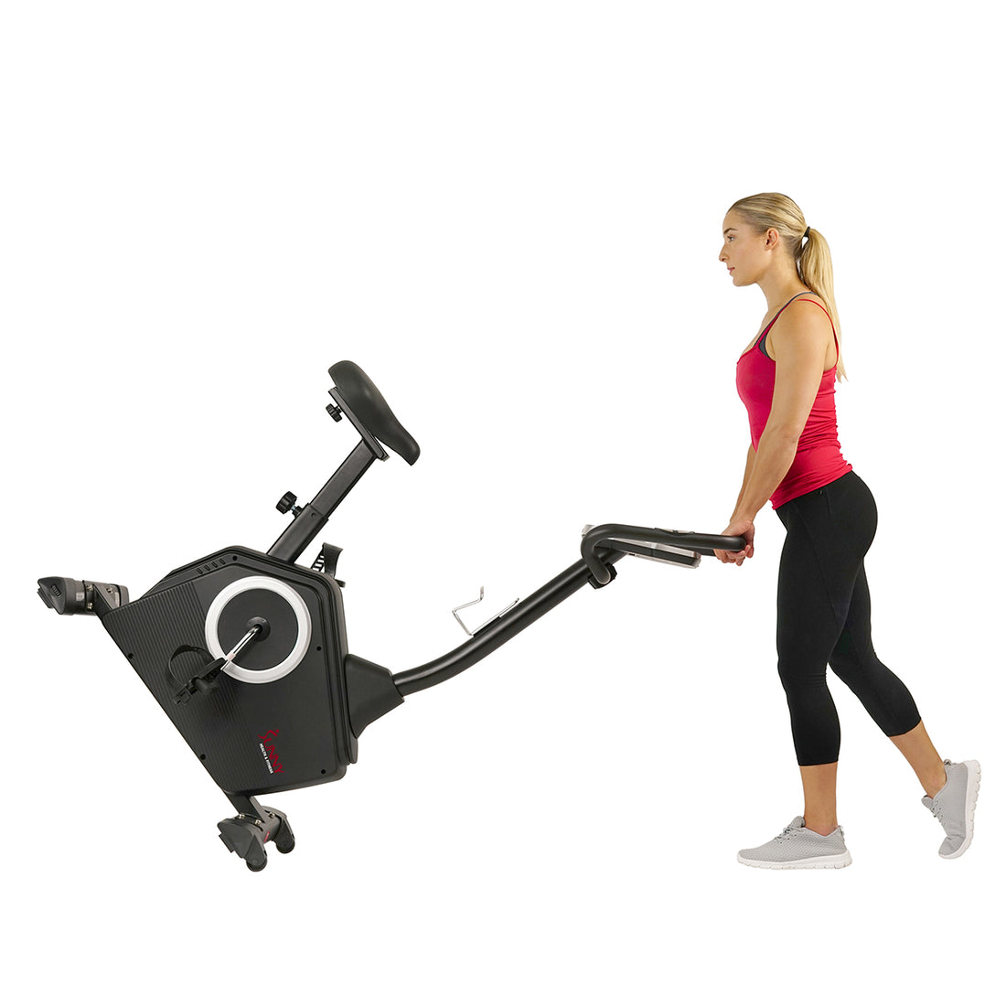 Magnetic Upright Programmable Exercise Bike w/ Heart Rate Monitor ...