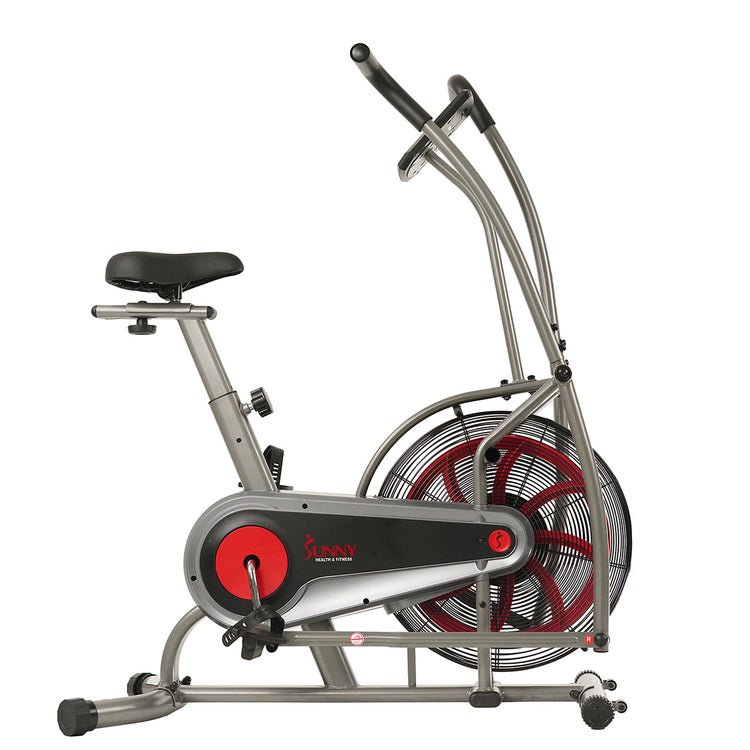 Motion Air Bike, Fan Exercise Bike with Unlimited Air Resistance and Device Holder