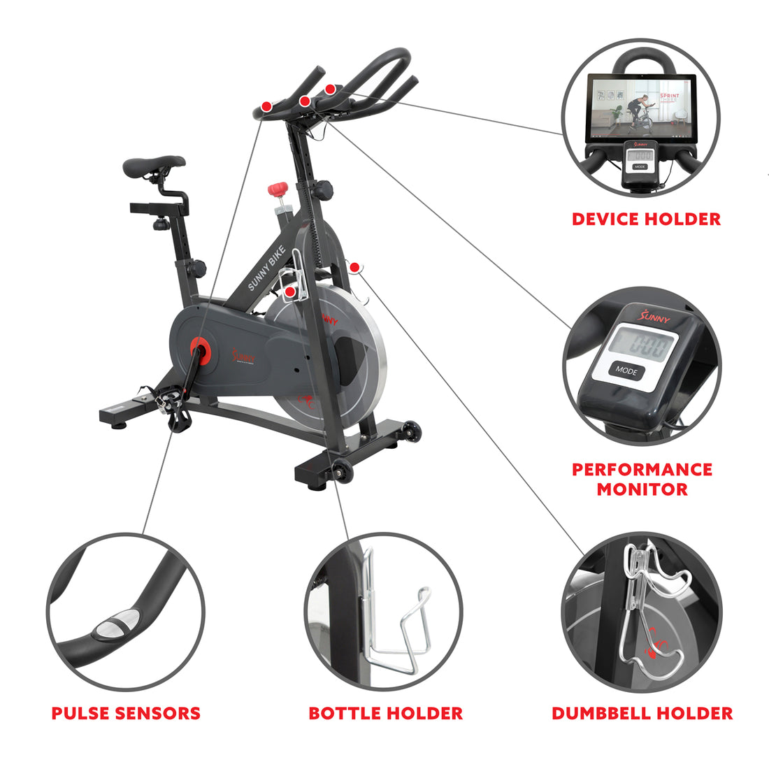 magnetic resistance sunny bike