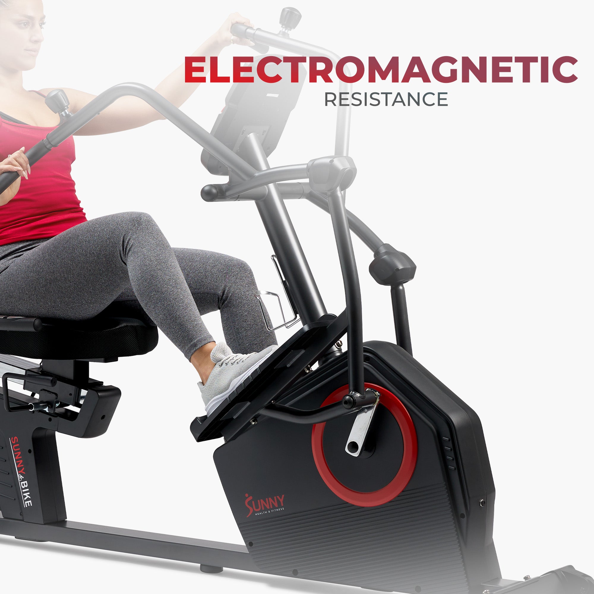 Smart Recumbent Elliptical Cross Trainer | Sunny Health and Fitness