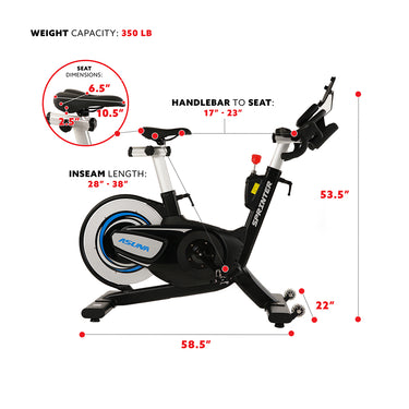 Sprinter Exercise Bike | Asuna 6100 | Sunny Health & Fitness | Sunny ...