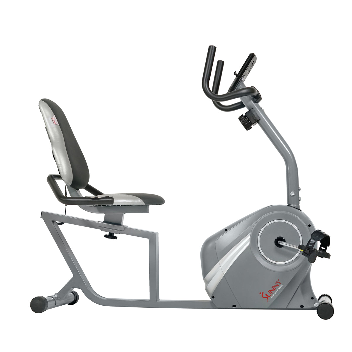 Magnetic Recumbent Bike with Soft Support Seat | Sunny Health and Fitness