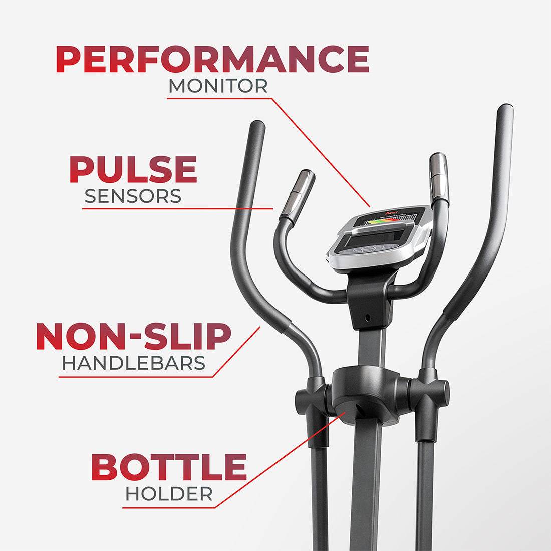 PreProgrammed Elliptical Trainer, 18 inch Stride Sunny Health and