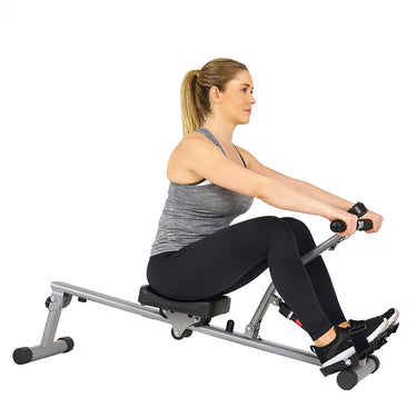 12 Adjustable Resistance Rowing Machine Rower w/ Digital Monitor ...