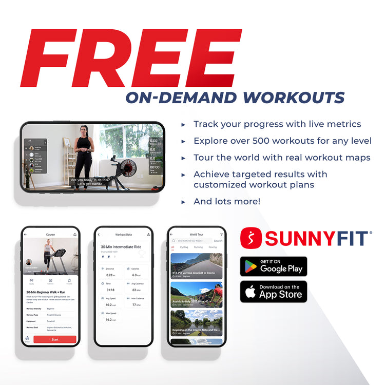 Hydro Water Rowing Machine with Bluetooth Connectivity