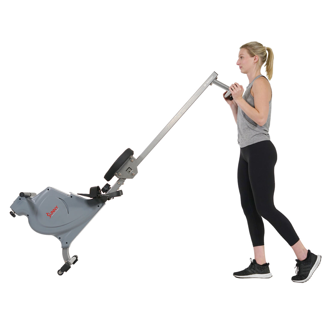 Space Rowing Machine Space Saving Rowing Machine Magnetic Rower | Sunny Health & Fitness