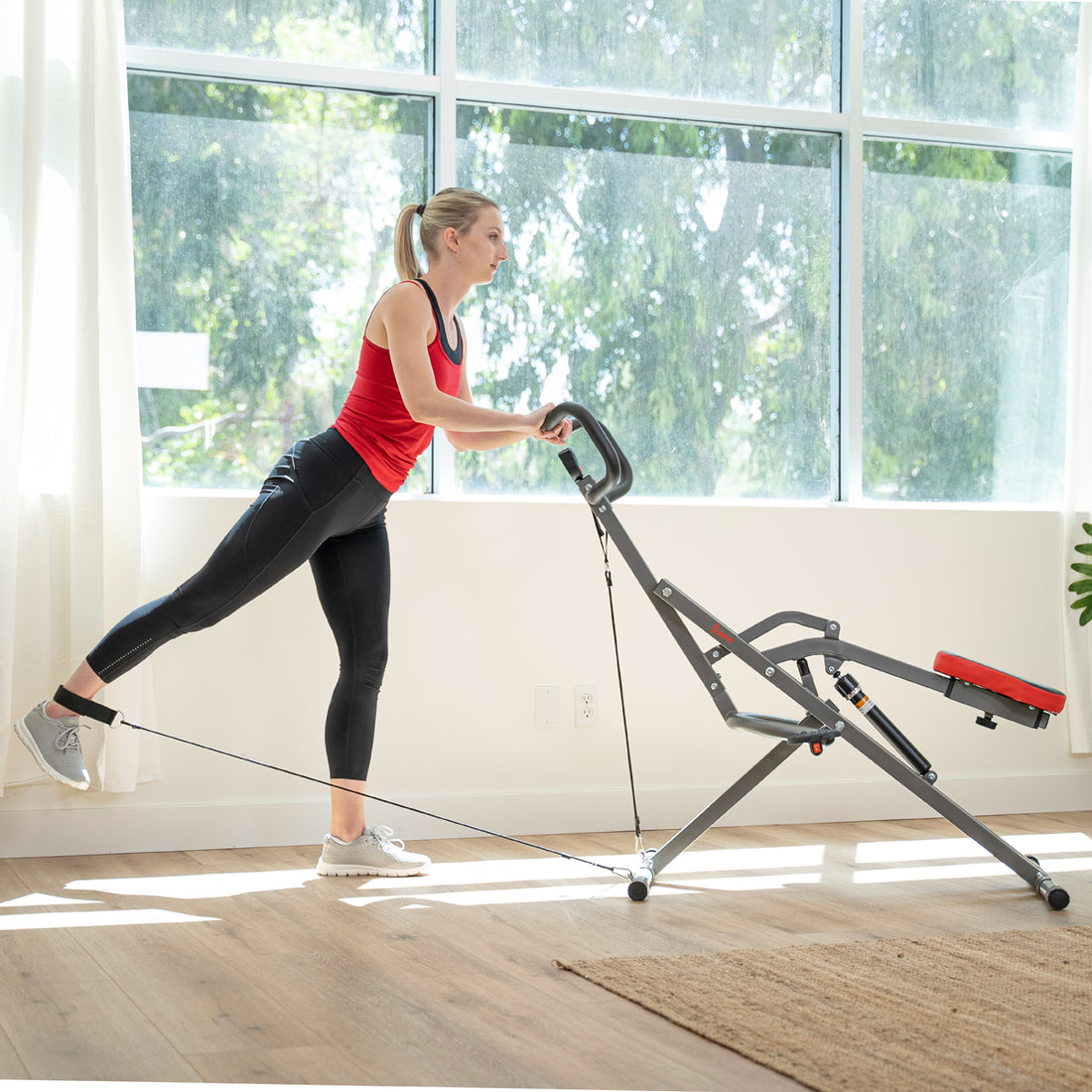 Row-N-Ride® Sunny Strength™ PRO Squat Assist Trainer | Sunny Health ...