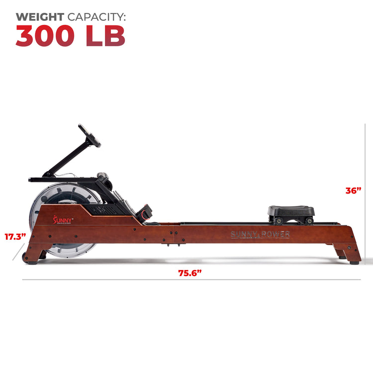 Vertical Hydro Wooden Water Rowing Machine