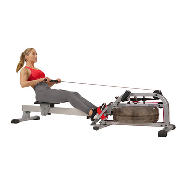 Water Rowing Machine Fitness Rower w/ LCD Monitor | Sunny Health and ...