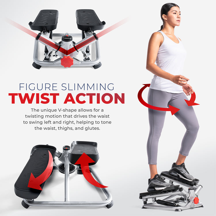 Advanced Total Body Fitness Twisting Stair Stepper Machine