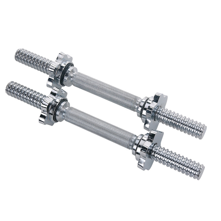 14'' Dumbbell Bar Handles Set Threated with Ring Collars