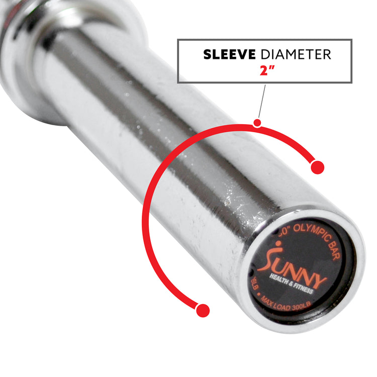 Anytime Fitness Standard Gym Bar 60'' Olympic Bar Fitness Sunny