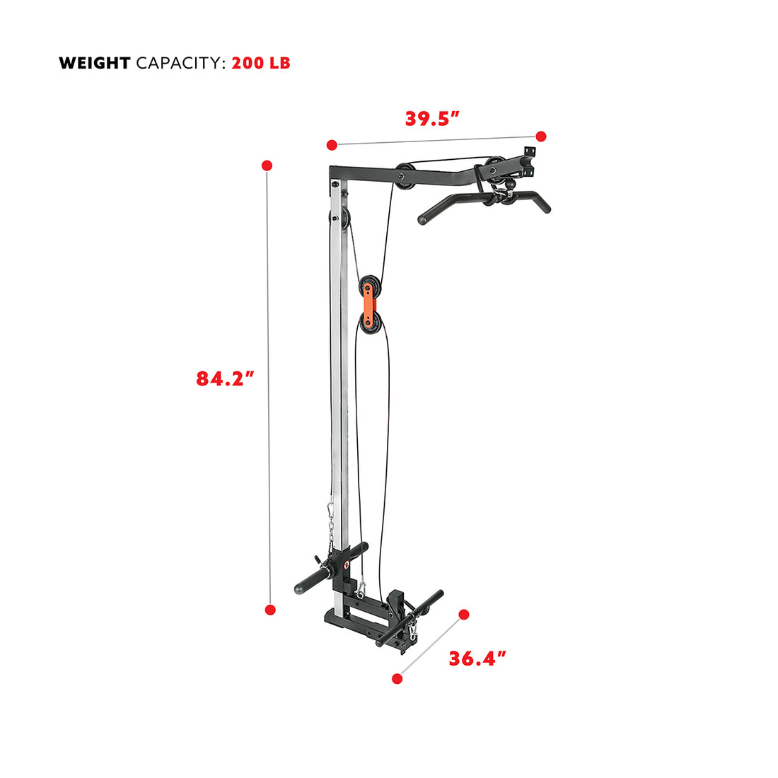 Sunny Strength™ Stretch Training Machine Lat Pulldown Pulley System 