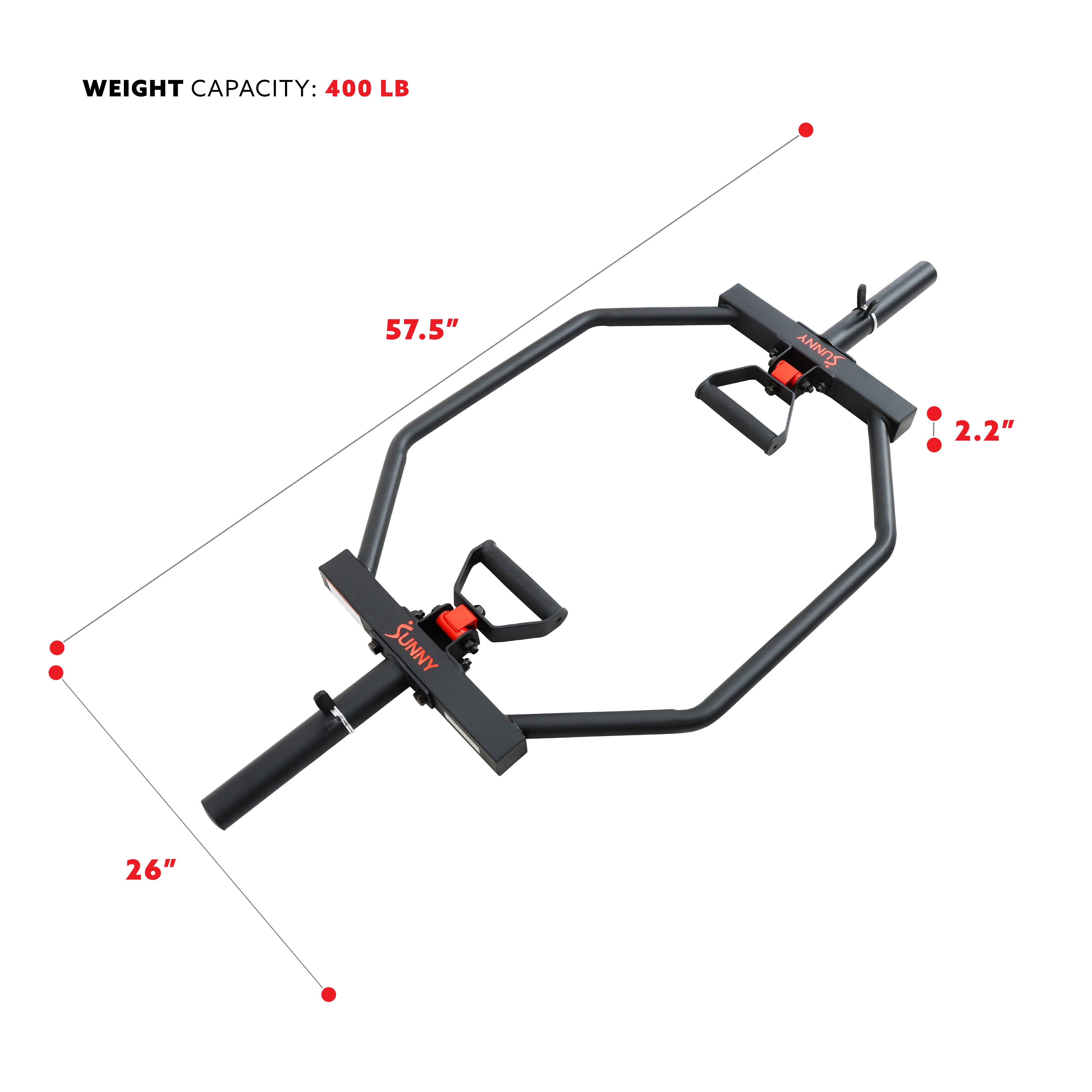 Sunny Strength™ Strength Training Olympic Hex Bar With Swivel