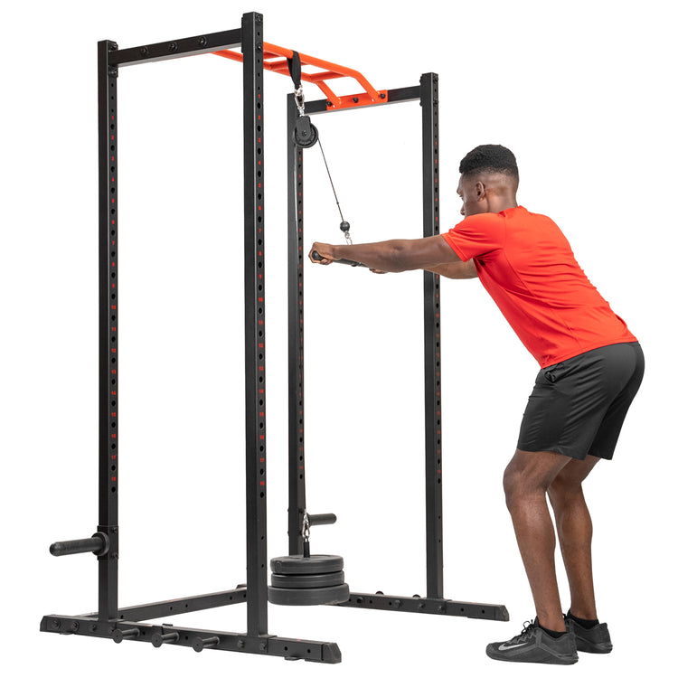 Lat Pulldown Gym Master Power Rack Power Cage With Lat Pulldown