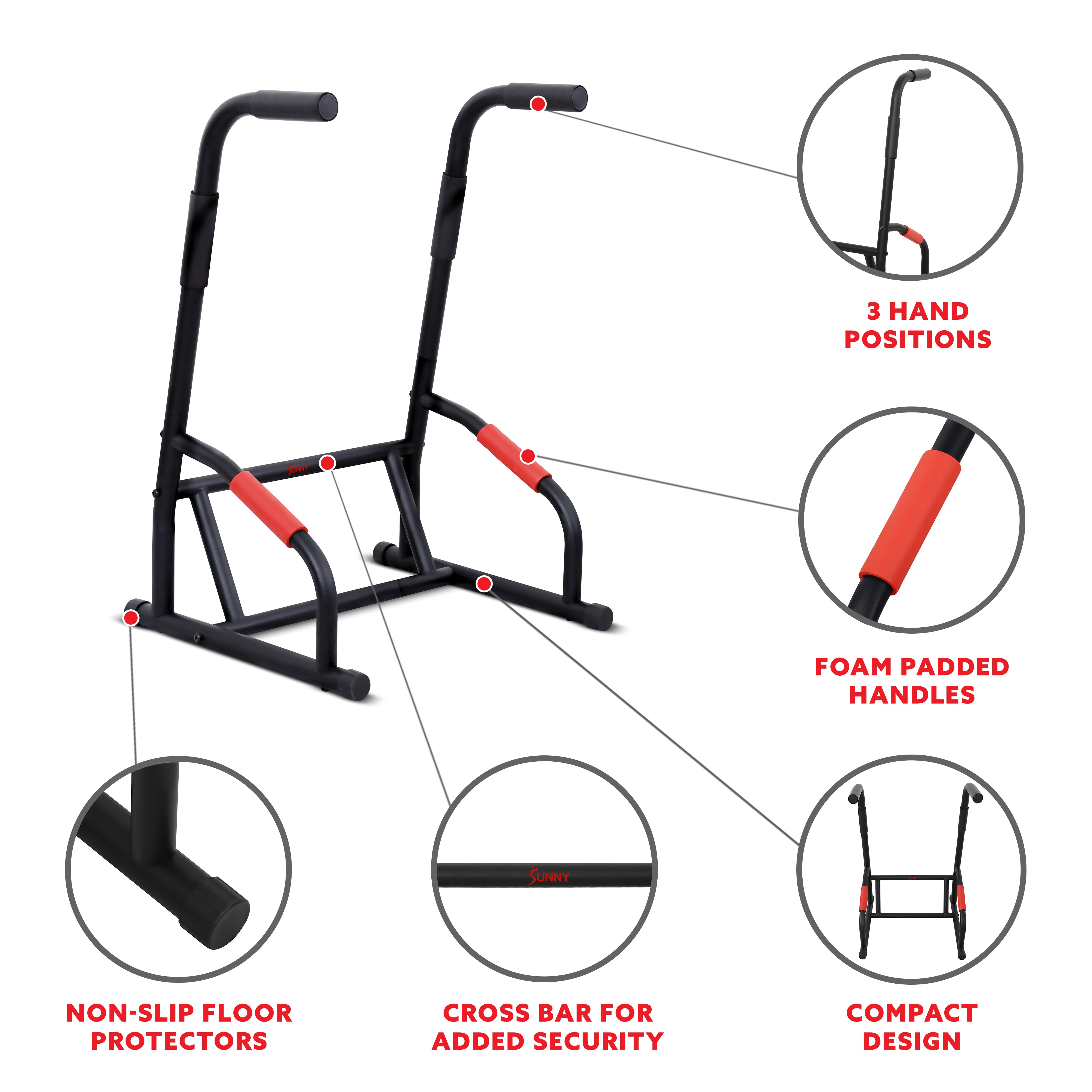 Sunolga Strength Training Dip Stands Multifunctional Dip Stands