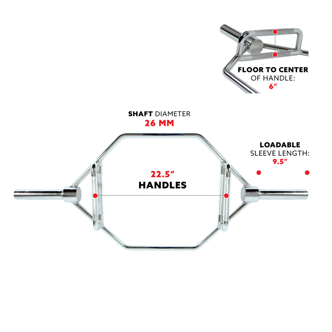 Strength Training Olympic Hex Bar | Sunny Health & Fitness | Sunny ...