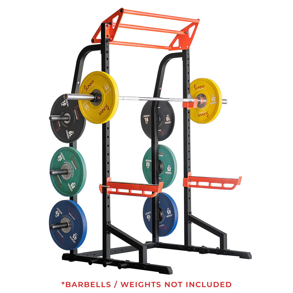 Power Zone Premium Heavy Duty Multifunction Squat Power Rack - Sunny Health & Fitness