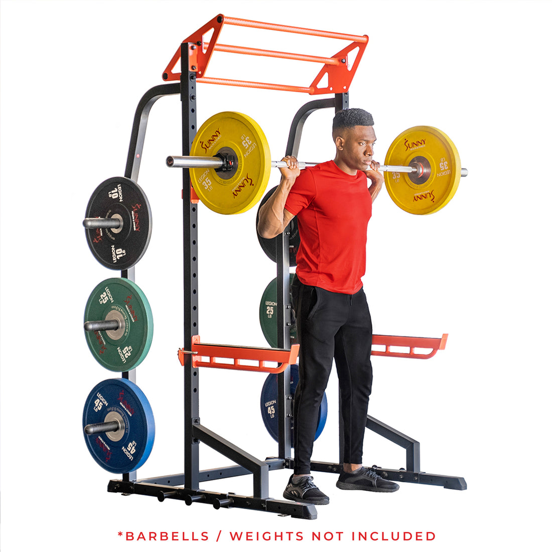 Power Zone Premium Heavy Duty Multifunction Squat Power Rack | Sunny ...