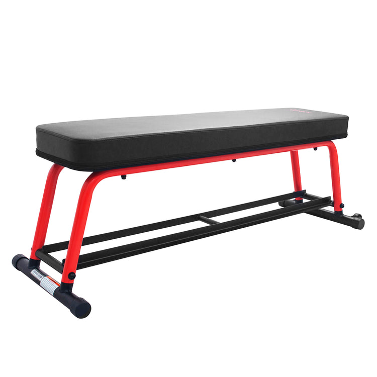 Power Zone Premium Strength Flat Bench With Dumbbell Rack Sunny