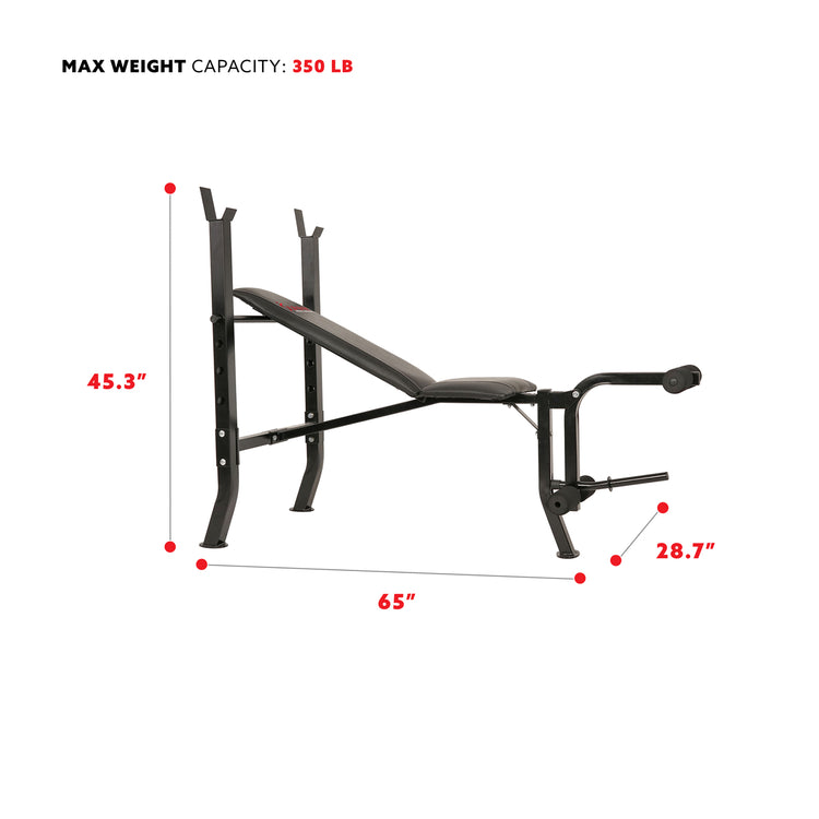 Adjustable Weight Bench - Flat/Incline/Decline Leg Developer Bench