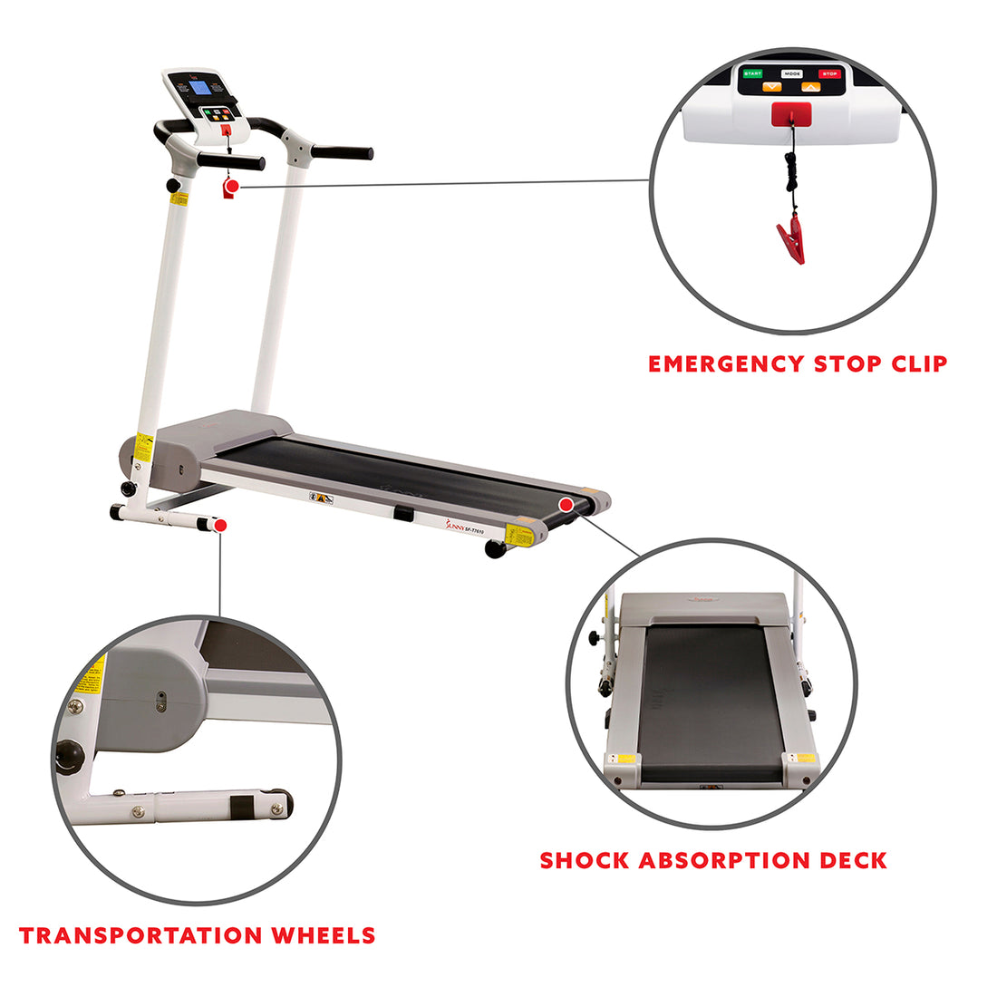 Easy Assembly Folding Treadmill | Sunny Health & Fitness | Sunny Health ...
