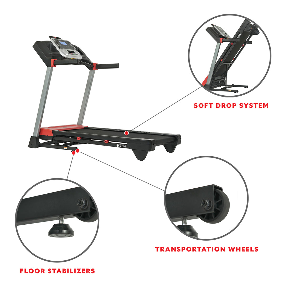 EvoFit Incline Treadmill with Bluetooth and Dual Device Holders