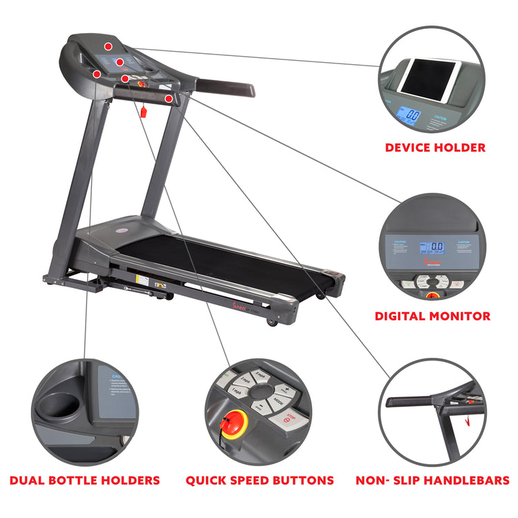 Heavy Duty Treadmill High Weight 350 LB Capacity for Walking