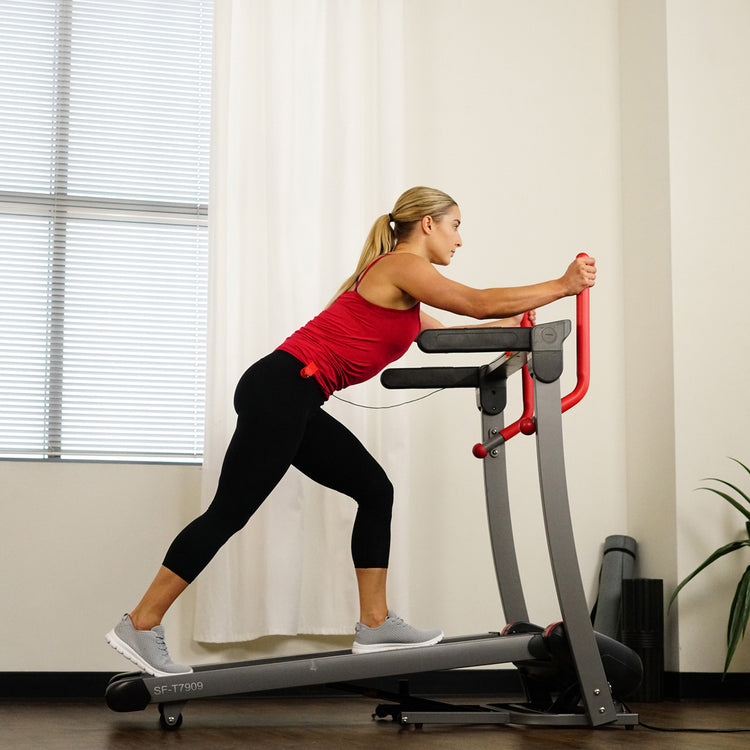 Folding Electric Treadmill with 12 Level Auto Incline, LCD and Pulse Monitor- SF-T7909
