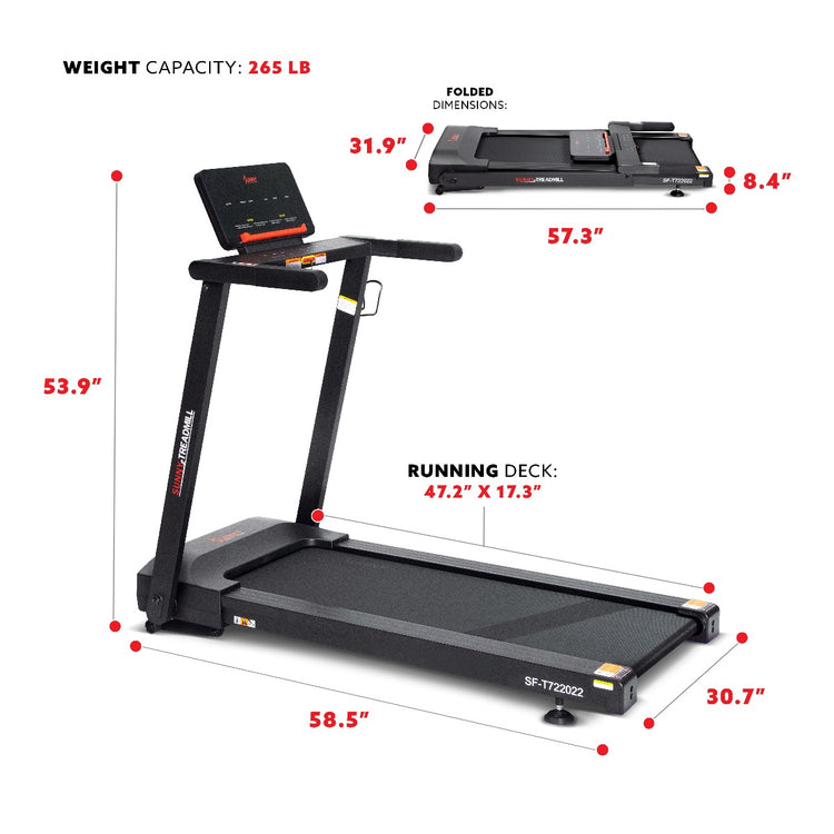  Sunny Health & Fitness Energy Flex Electric Treadmill
