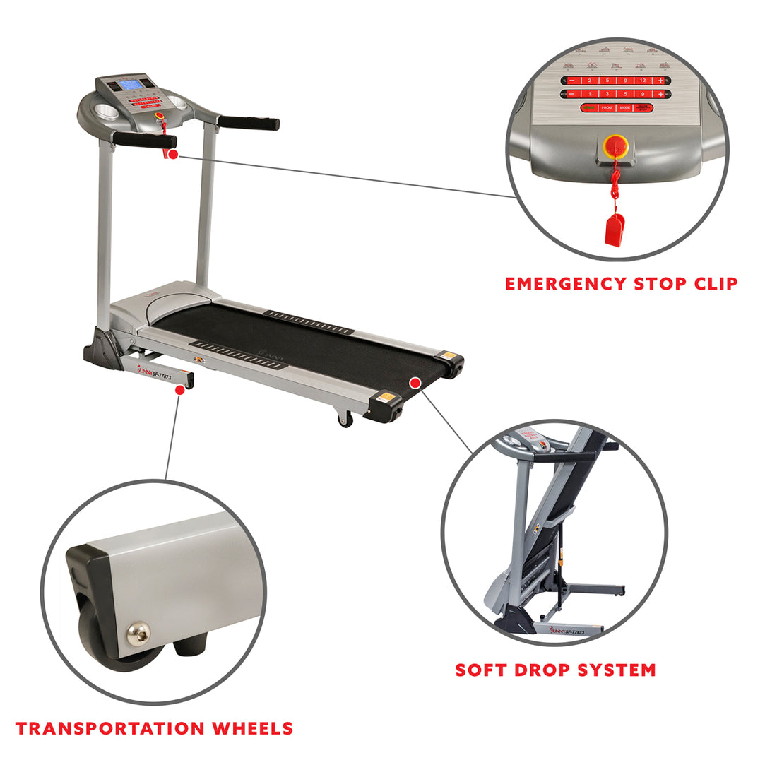 High Weight Limit Treadmill w/ Auto Incline, and Body Fat Function
